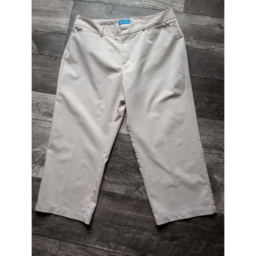 Dockers Women's 14 Beige Academia Capri Dress Pants